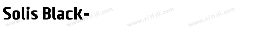 Solis Black字体转换